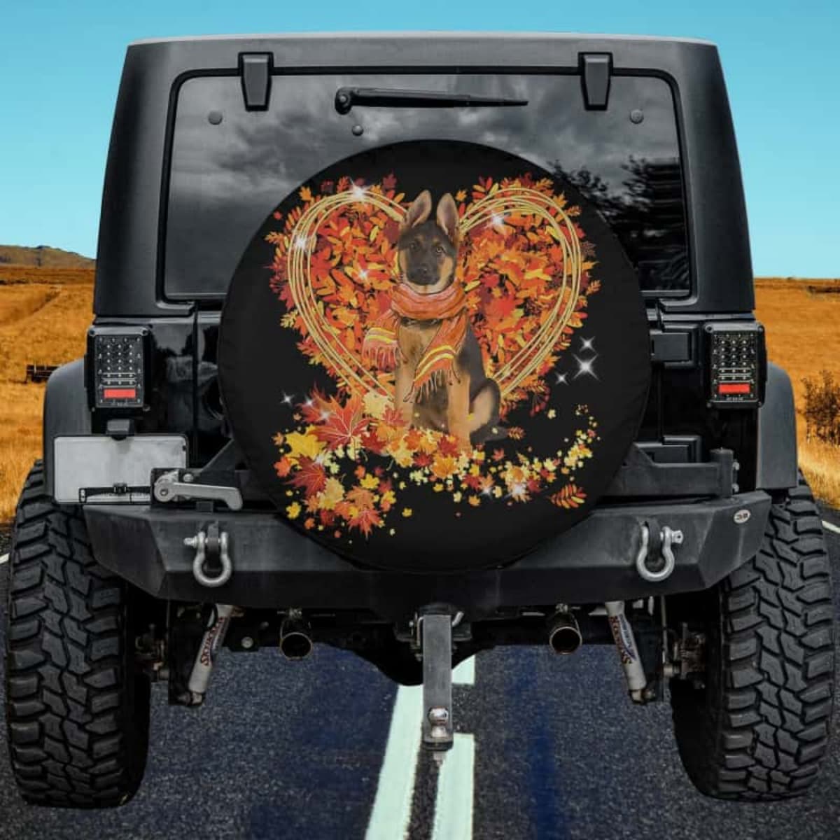 The Autumn Shepherd's Heart Spare Tire Cover