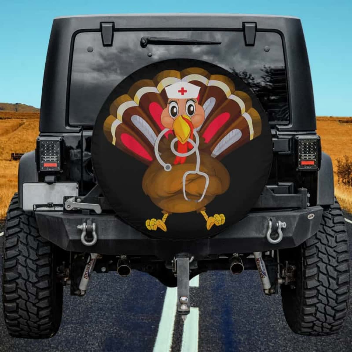 The Nursing Turkey Tribute Spare Tire Cover