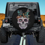 Sugar Skull Cat Tree Spare Tire Cover