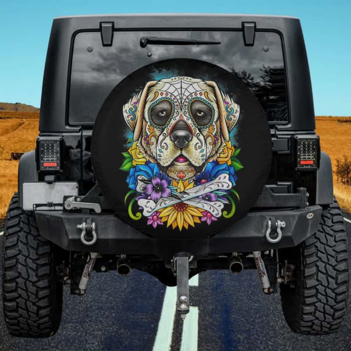 Crossed Bones Heritage Spare Tire Cover