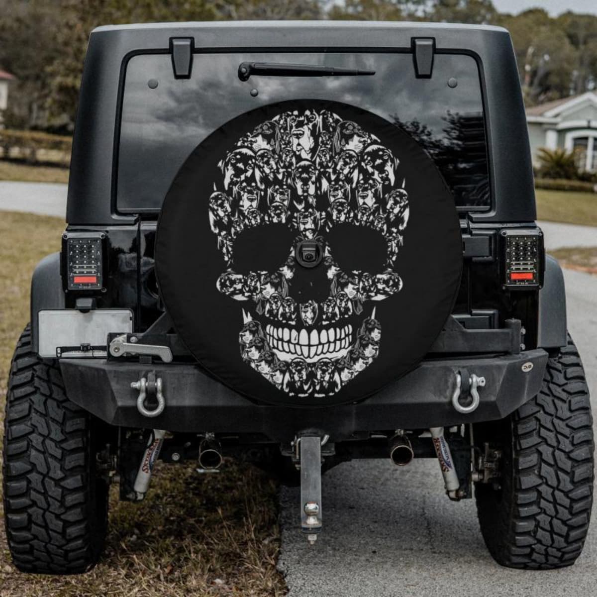 The Hound Skull Spare Tire Cover