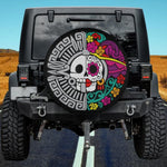 The Aztec Skull Spare Tire Cover