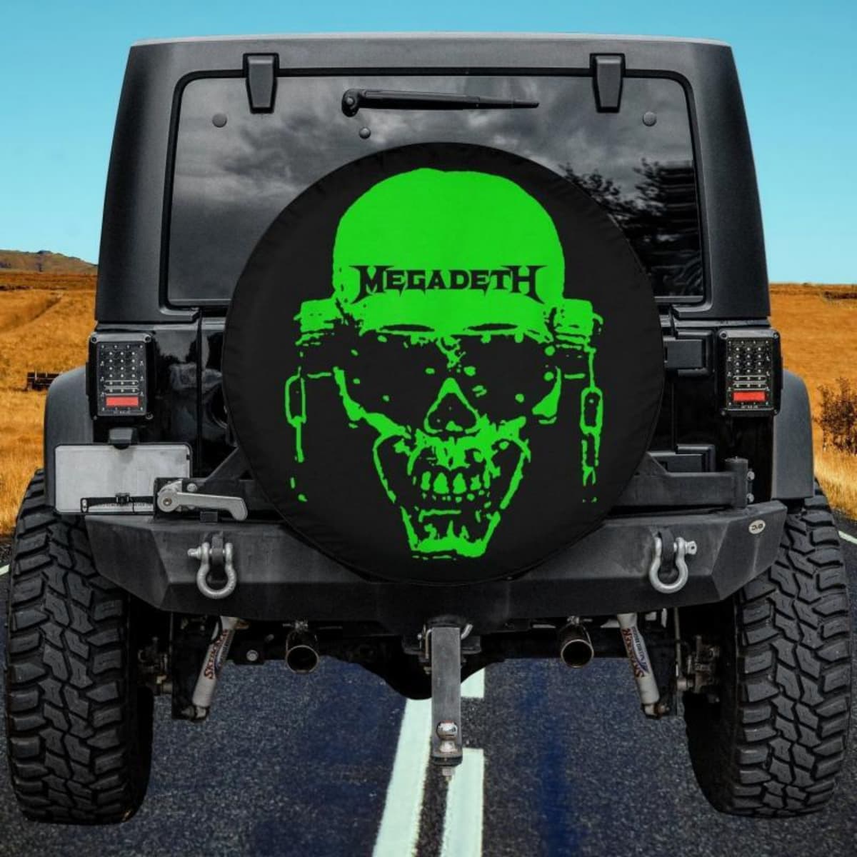 Megadeth Vic Rattlehead Spare Tire Cover