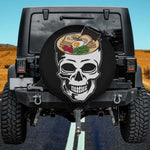 Vivid Ramen Skull Spare Tire Cover