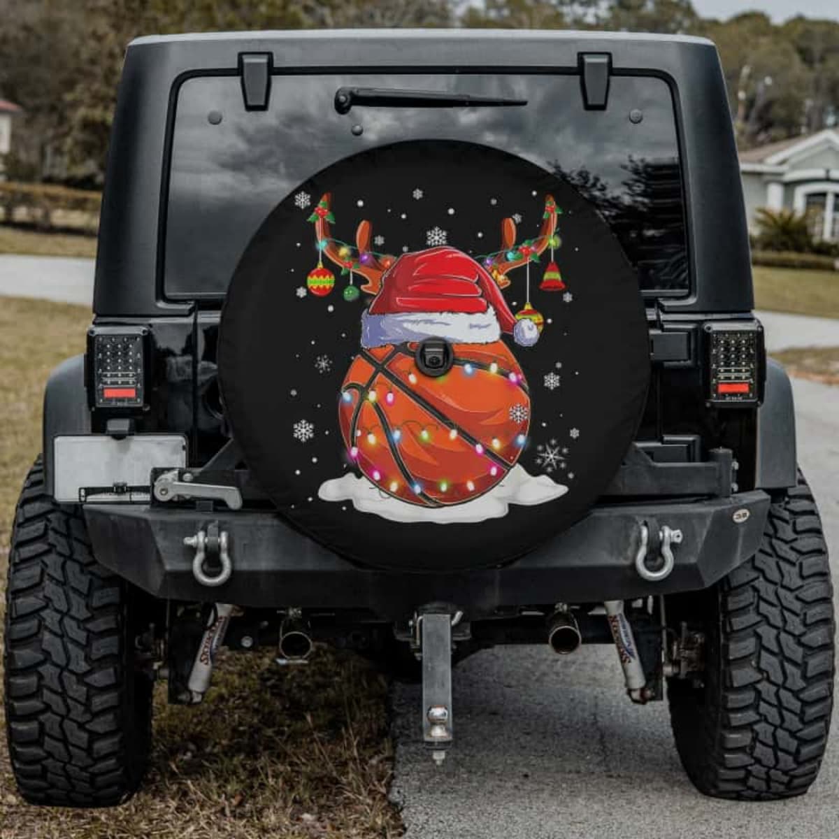 The Snowy Swish Badge Spare Tire Cover