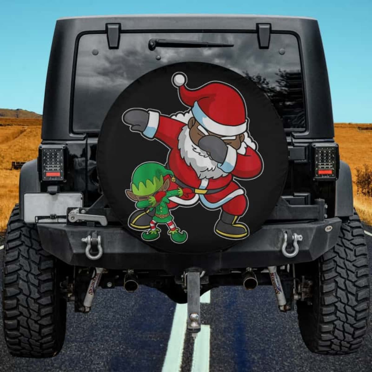The Dynamic Dab Duo Spare Tire Cover