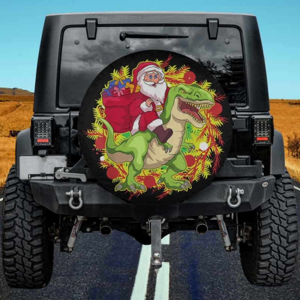The Wreath-Wrapped Rex Rider Spare Tire Cover