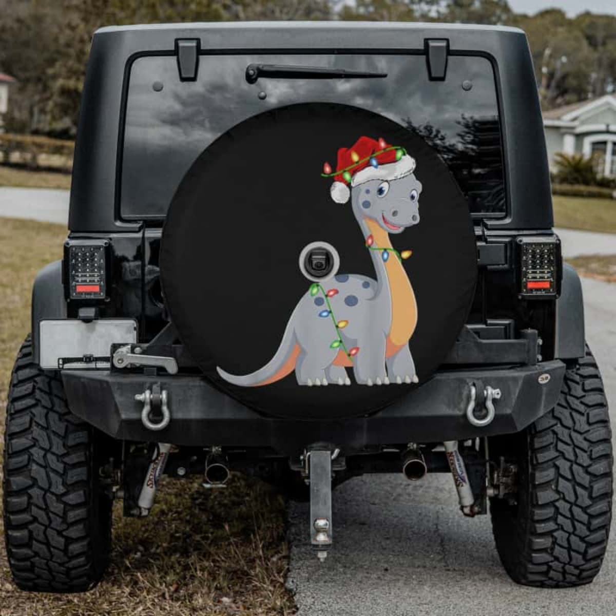 The Glowing Brontosaurus Spare Tire Cover