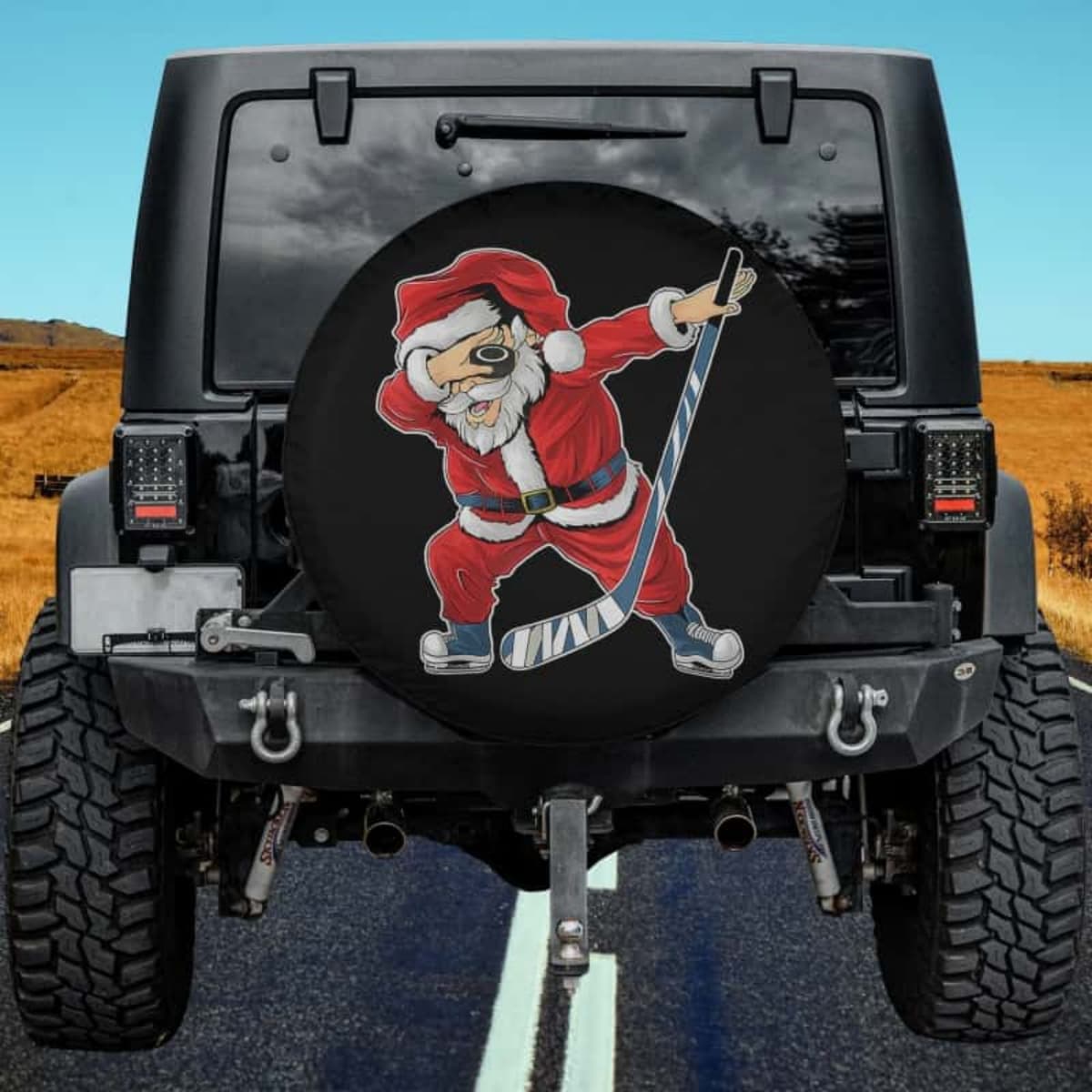 The Dabbing Hockey Nick Spare Tire Cover