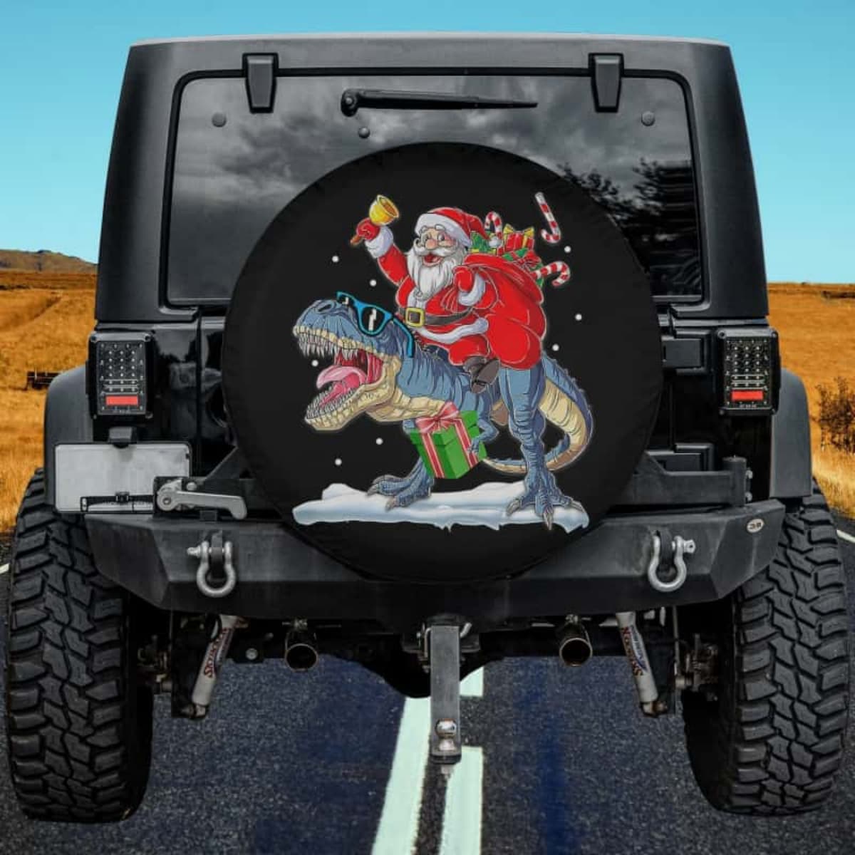 The Cool Blue Rex Rider Spare Tire Cover