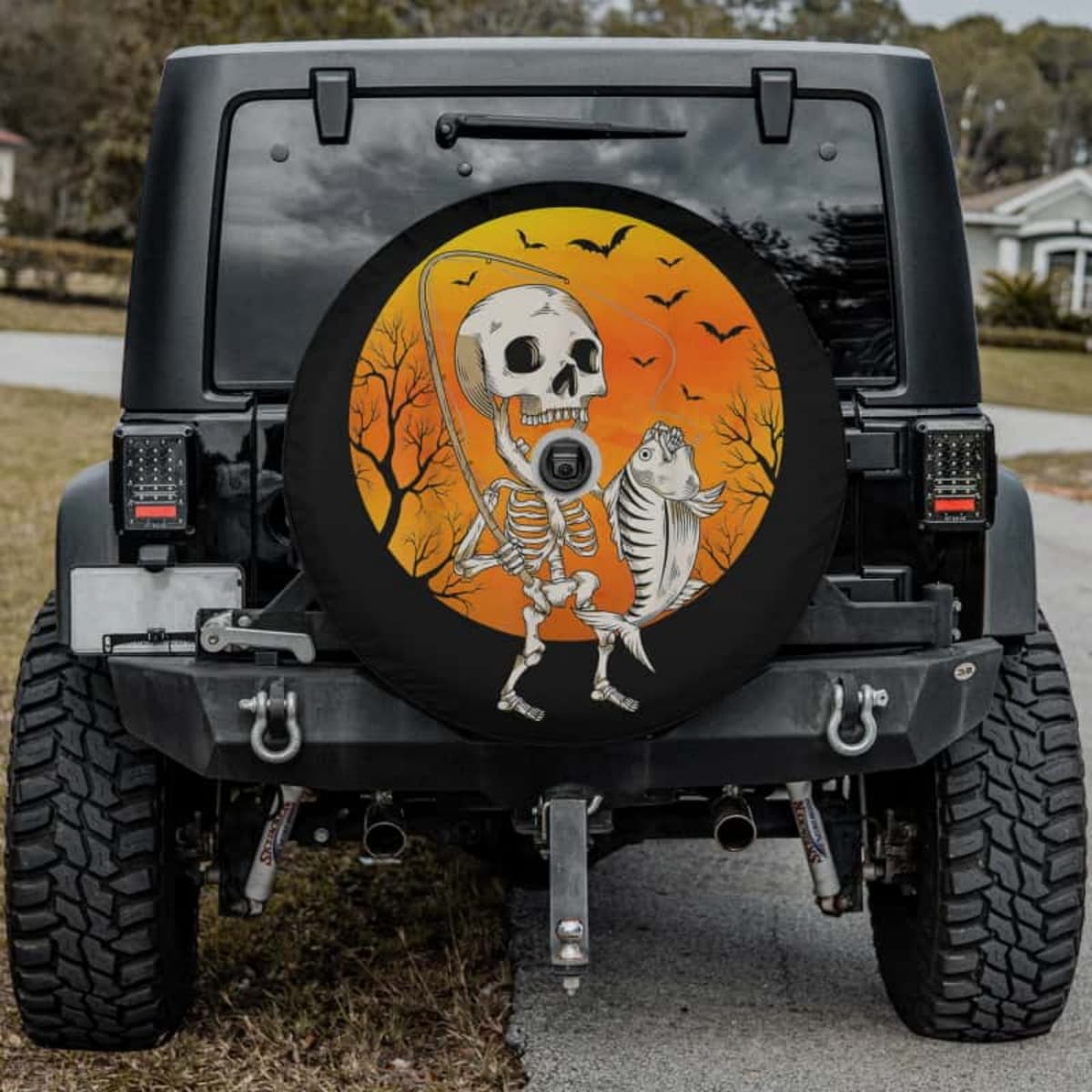 Fish Till You Die Spare Tire Cover