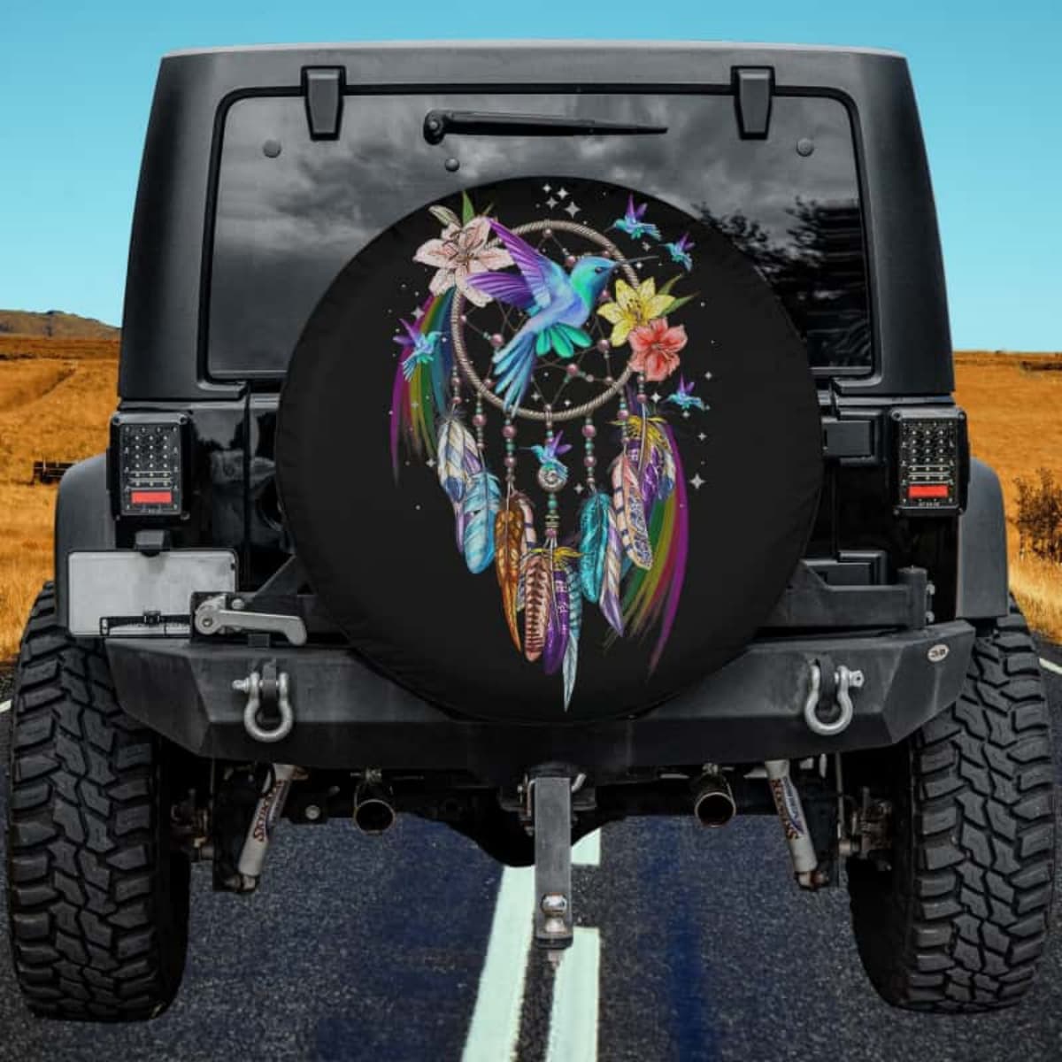 Hummingbird Spirit Guide Spare Tire Cover