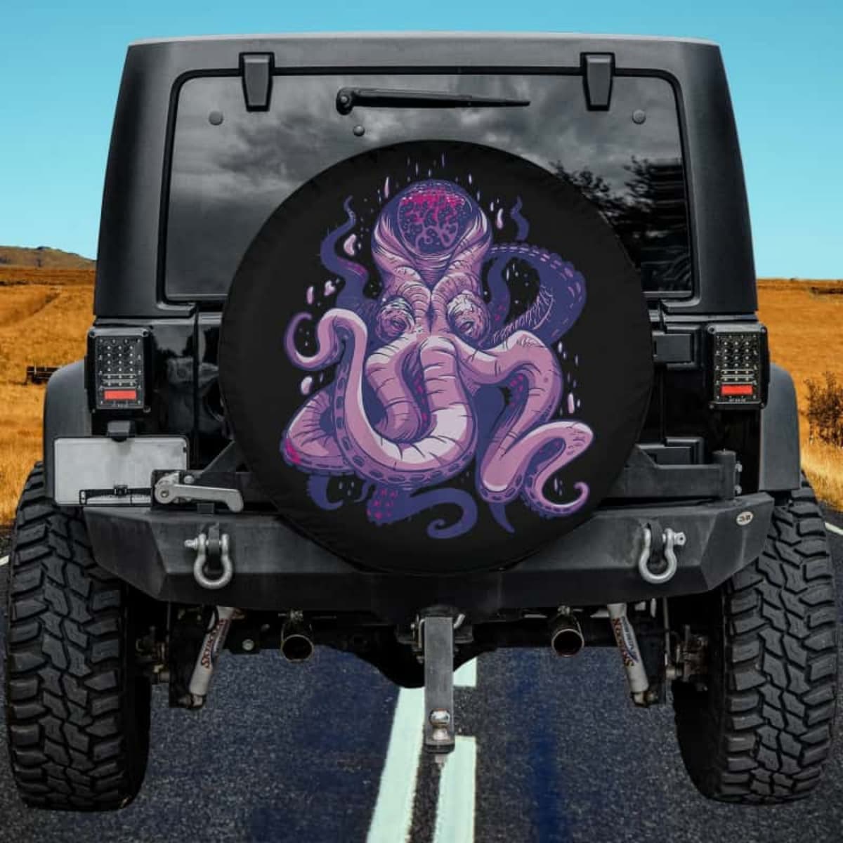 The Nebula Kraken Spare Tire Cover