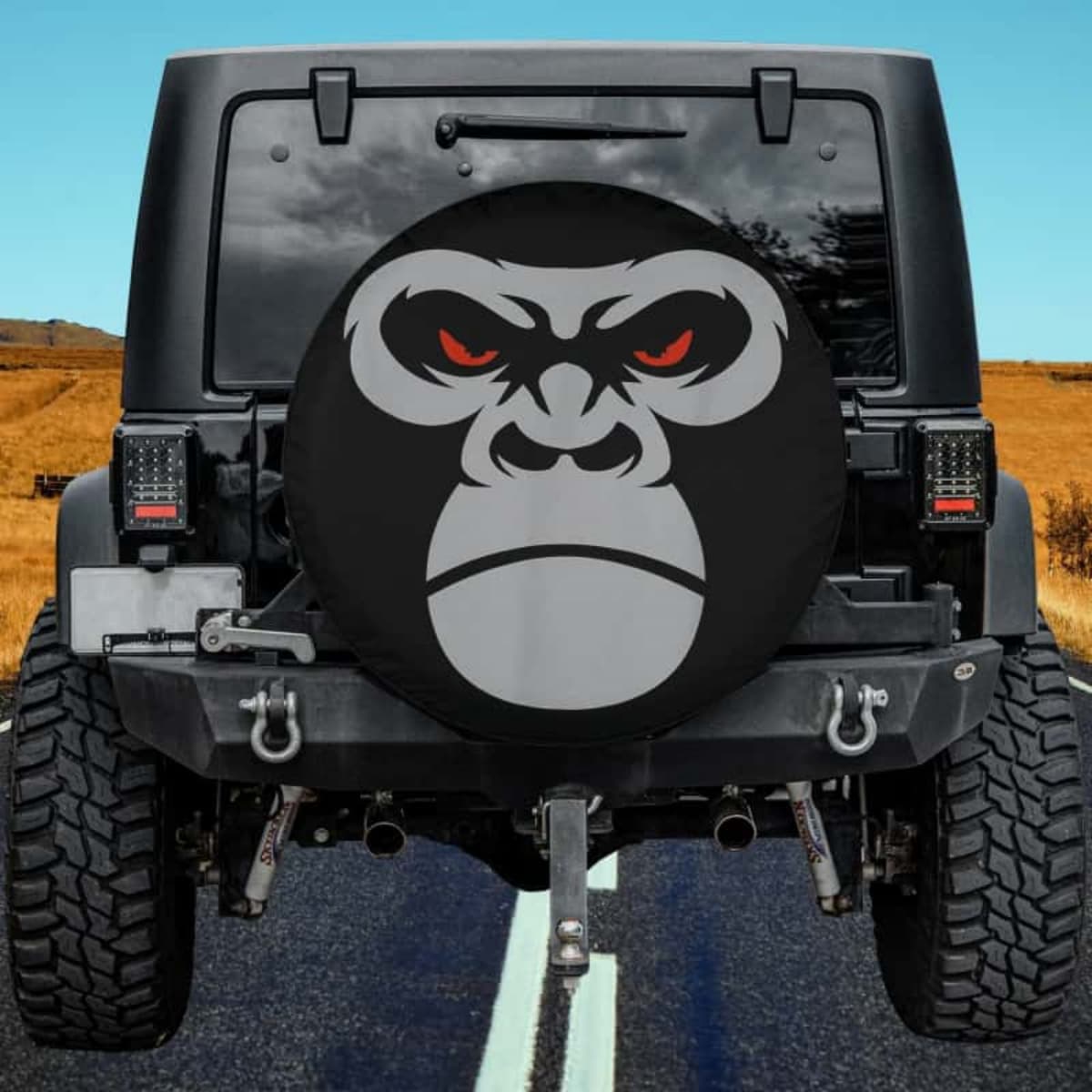 The Crimson Rage Boss Spare Tire Cover
