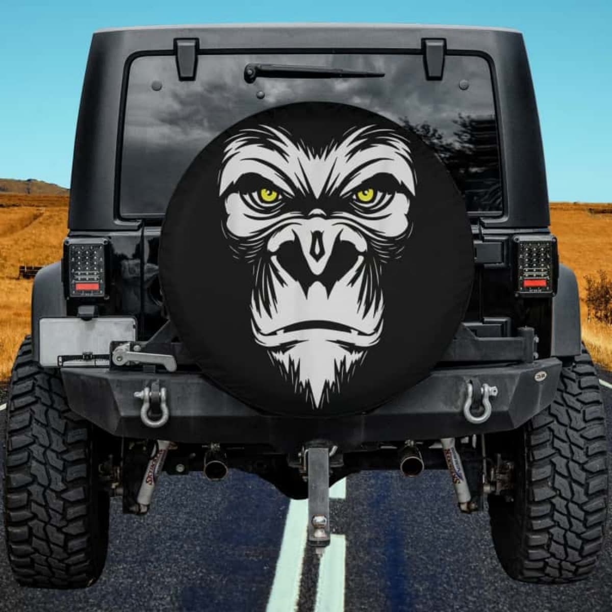 Tactical Red Gaze Spare Tire Cover