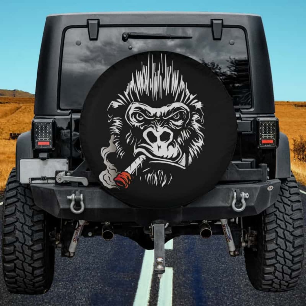 The Smoking Sentry Spare Tire Cover