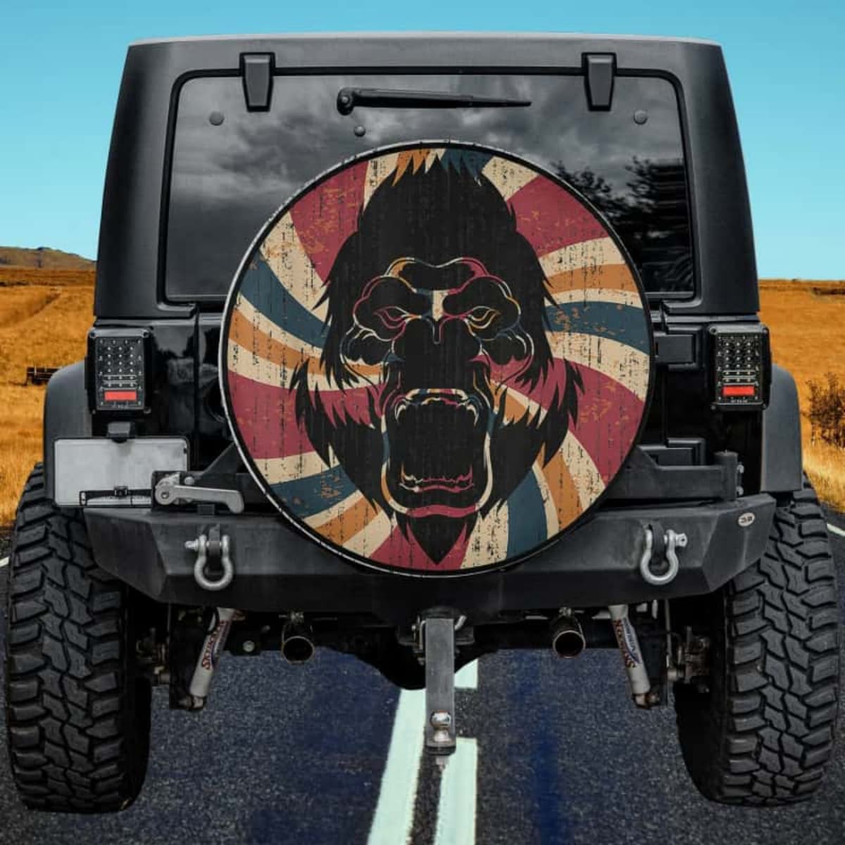 Sunburst Silverback Spare Tire Cover