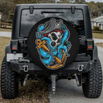 Blue Tentacle Terror Spare Tire Cover