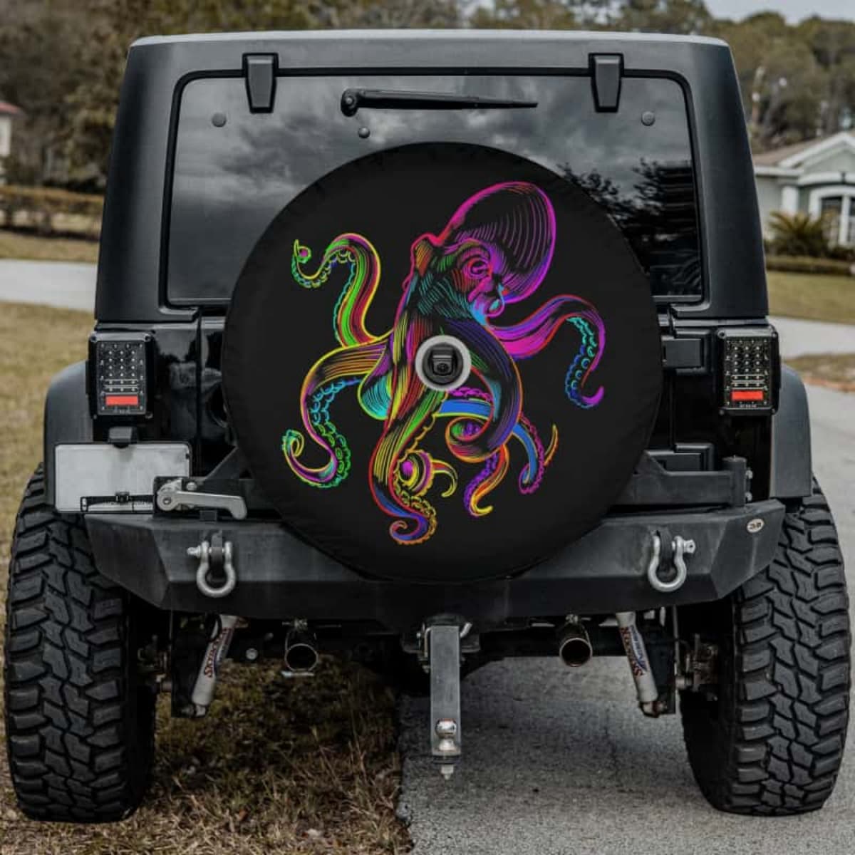 Electric Ink Storm Spare Tire Cover