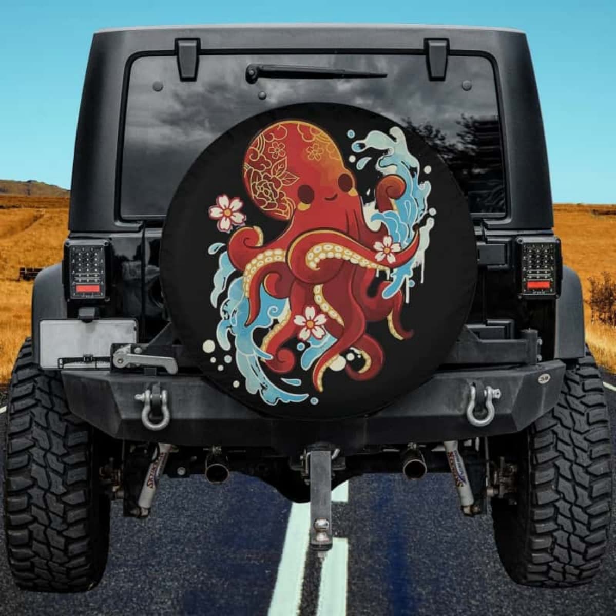 The Gentle Kraken Spare Tire Cover