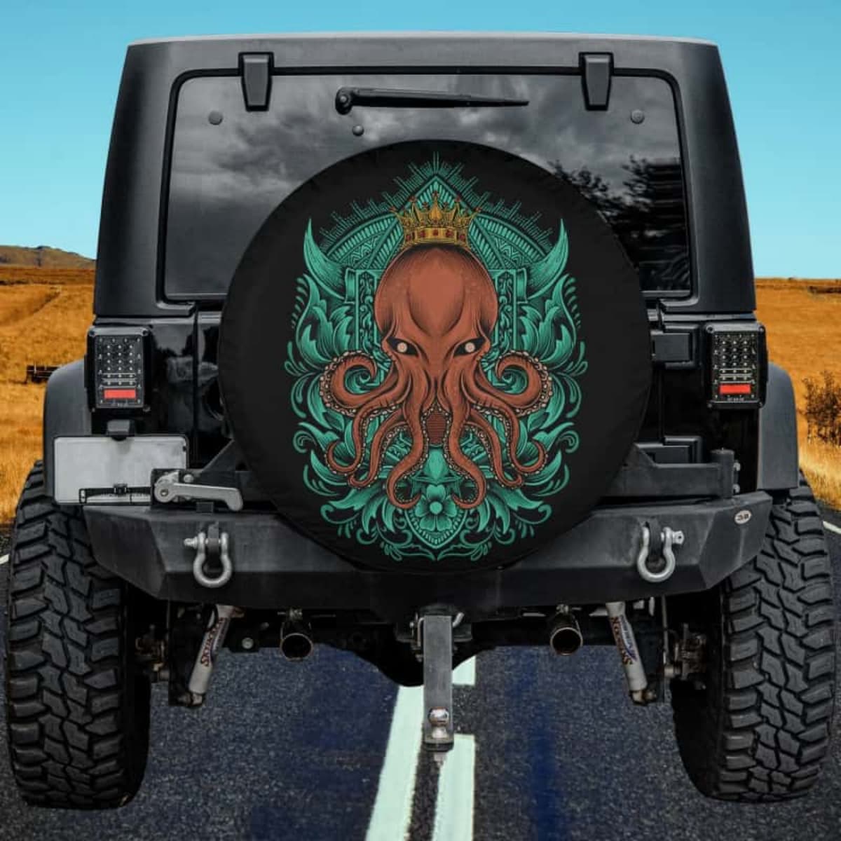The Crimson King Spare Tire Cover