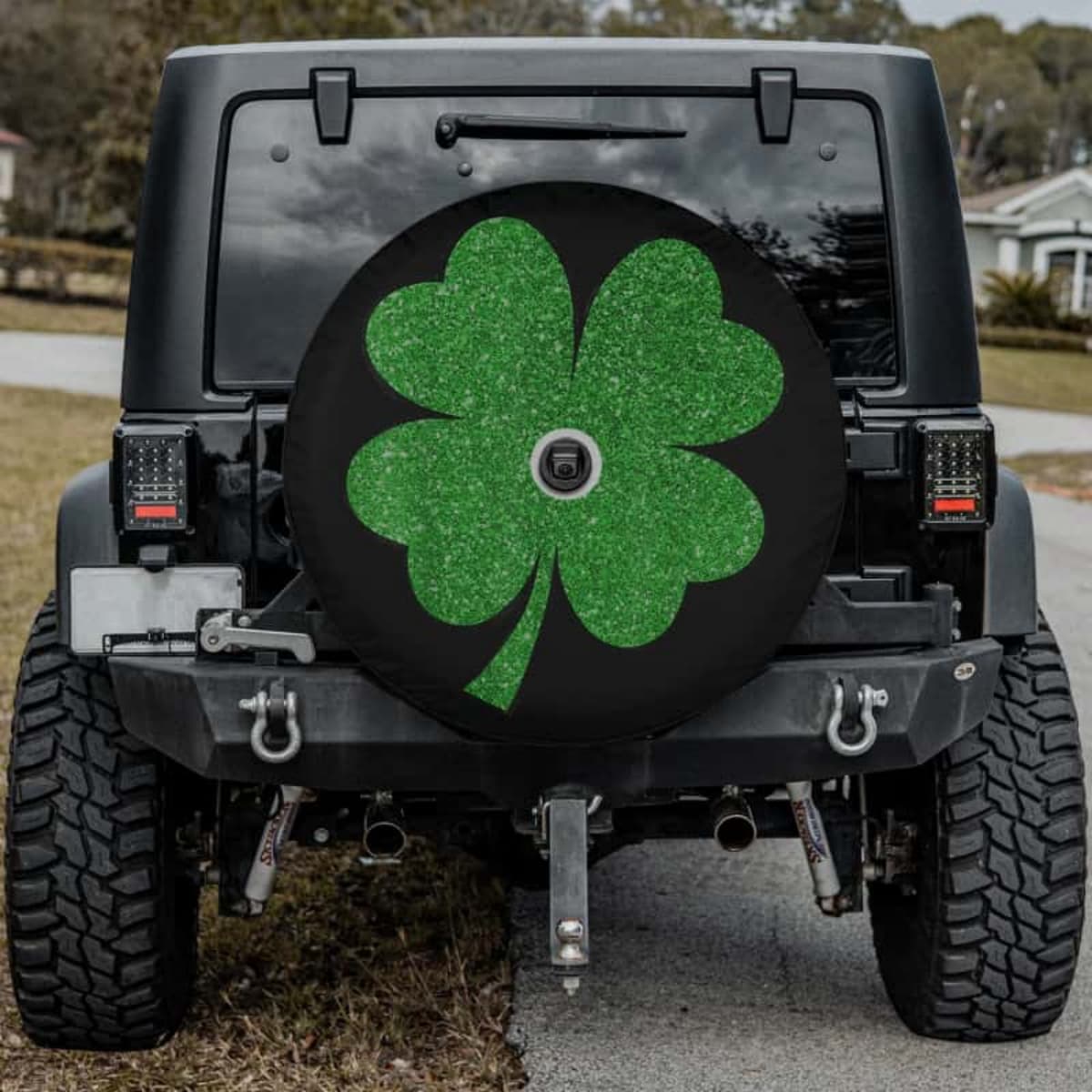 The Glittering Shamrock Spare Tire Cover