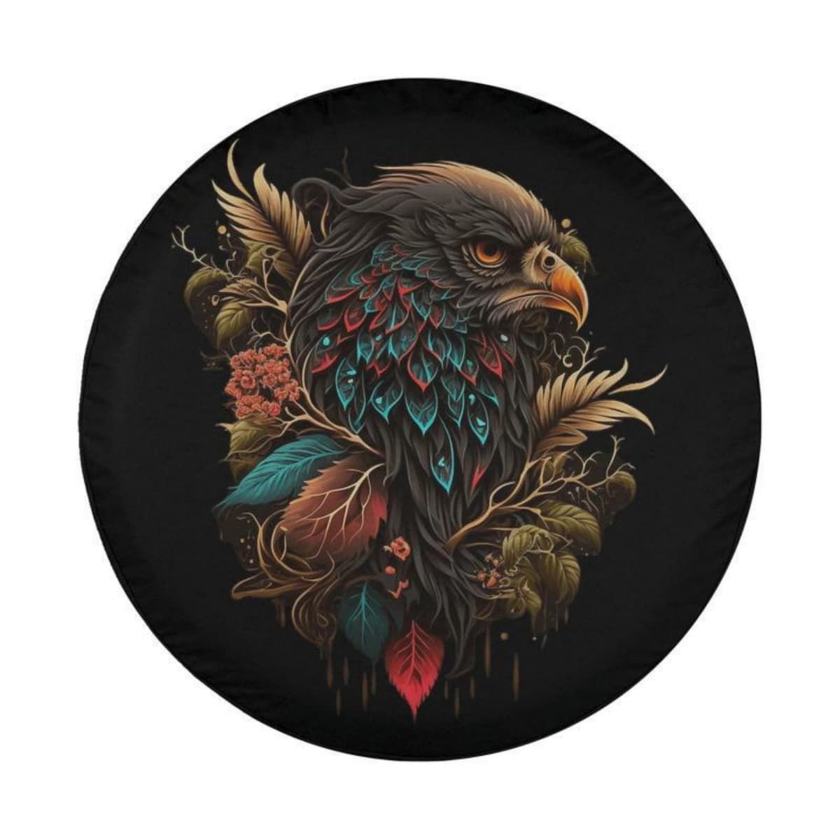 The Azure Ember Eagle Spare Tire Cover