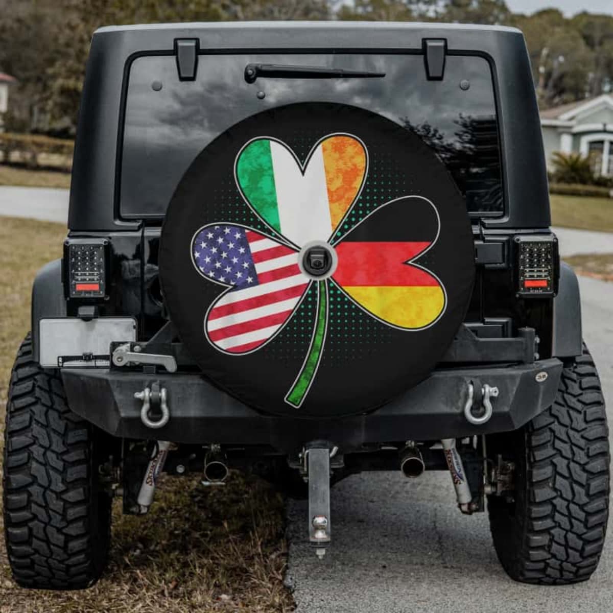 Tri-Nation Clover Spare Tire Cover