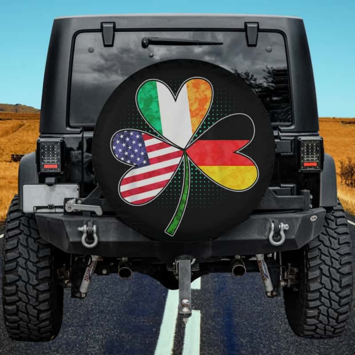 Tri-Nation Clover Spare Tire Cover