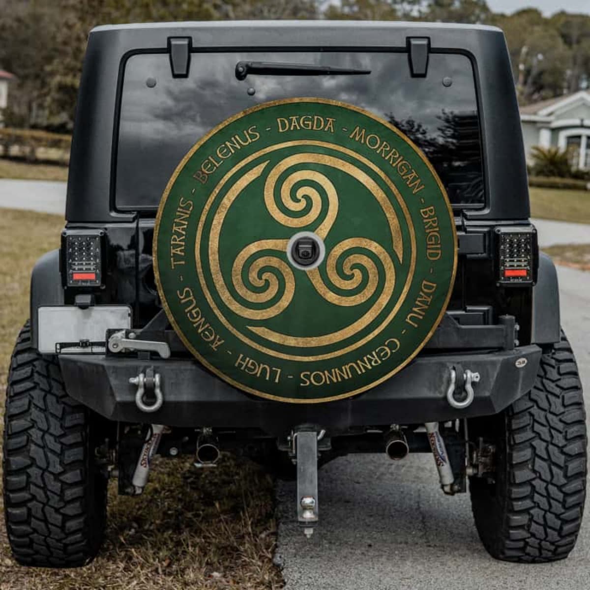 The Sacred Triskele Spare Tire Cover