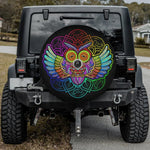 The Owl Mandala Spare Tire Cover