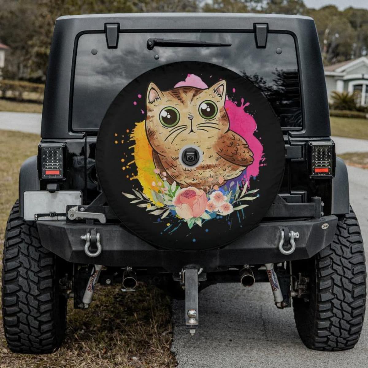 The Blossom Owl Spare Tire Cover
