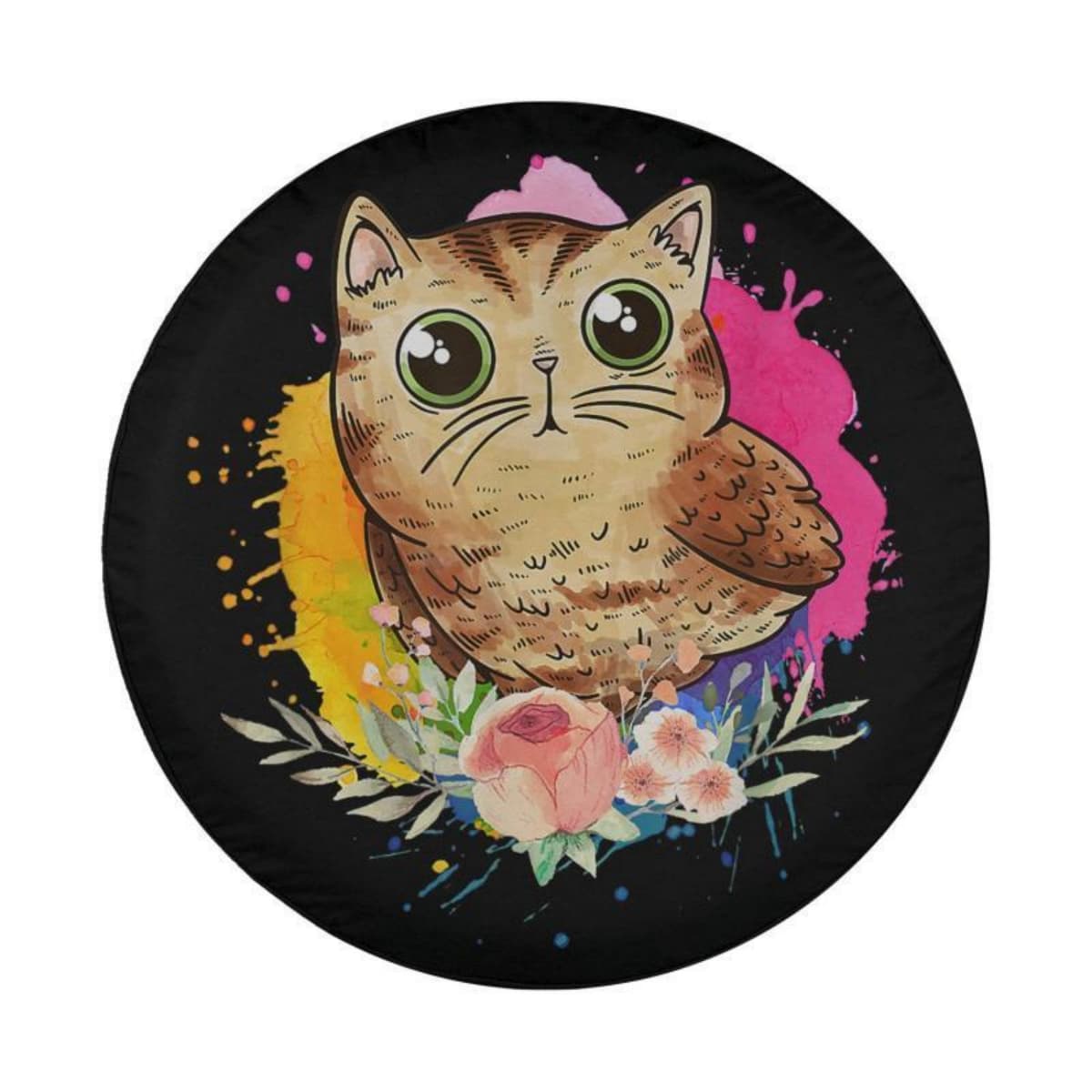 The Blossom Owl Spare Tire Cover