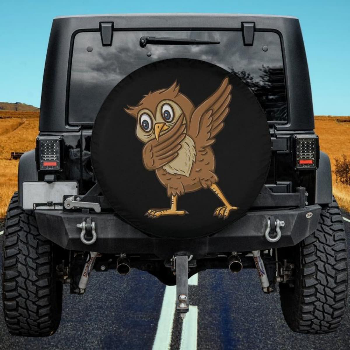 The Dabbing Owl Spare Tire Cover