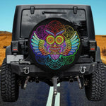 The Owl Mandala Spare Tire Cover