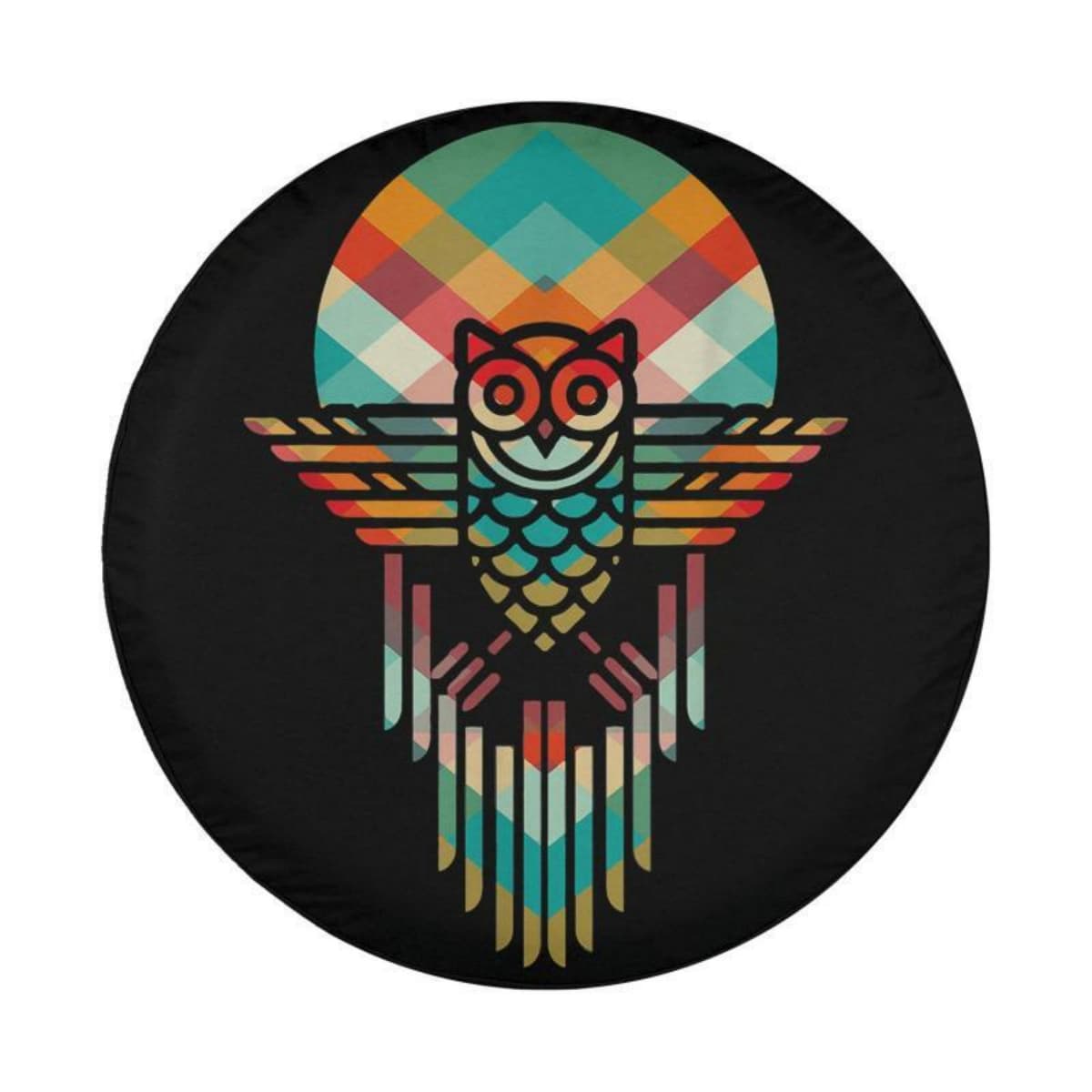 The Boho Owl Totem Spare Tire Cover