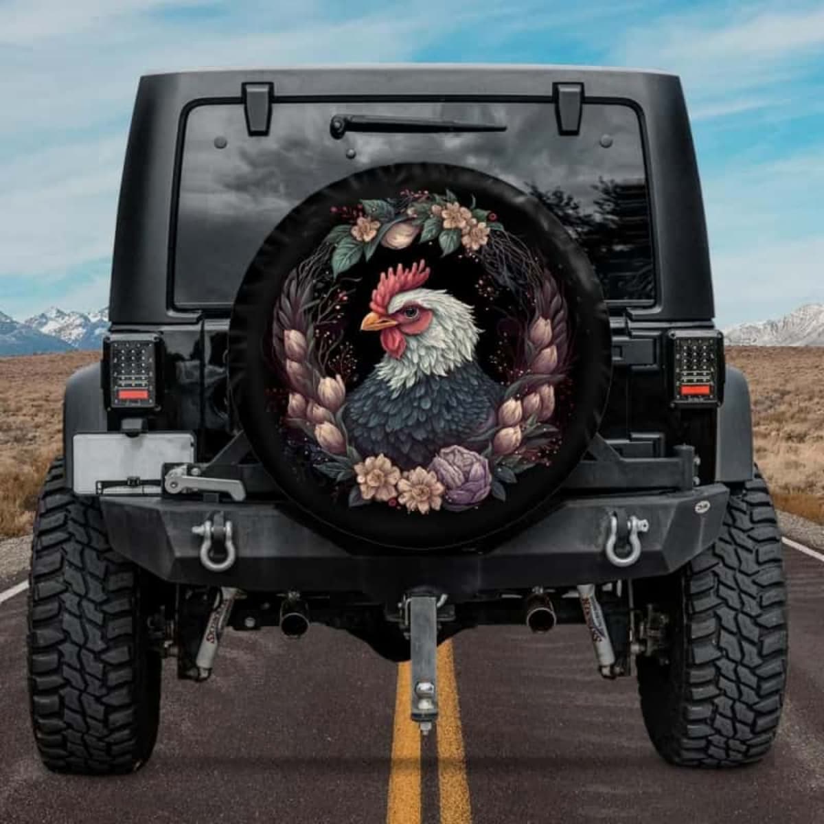 Wreath of the Watchman Spare Tire Cover
