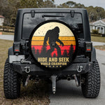 Retro Bigfoot Hide and Seek Spare Tire Cover