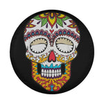 Classic Sugar Skull Spare Tire Cover