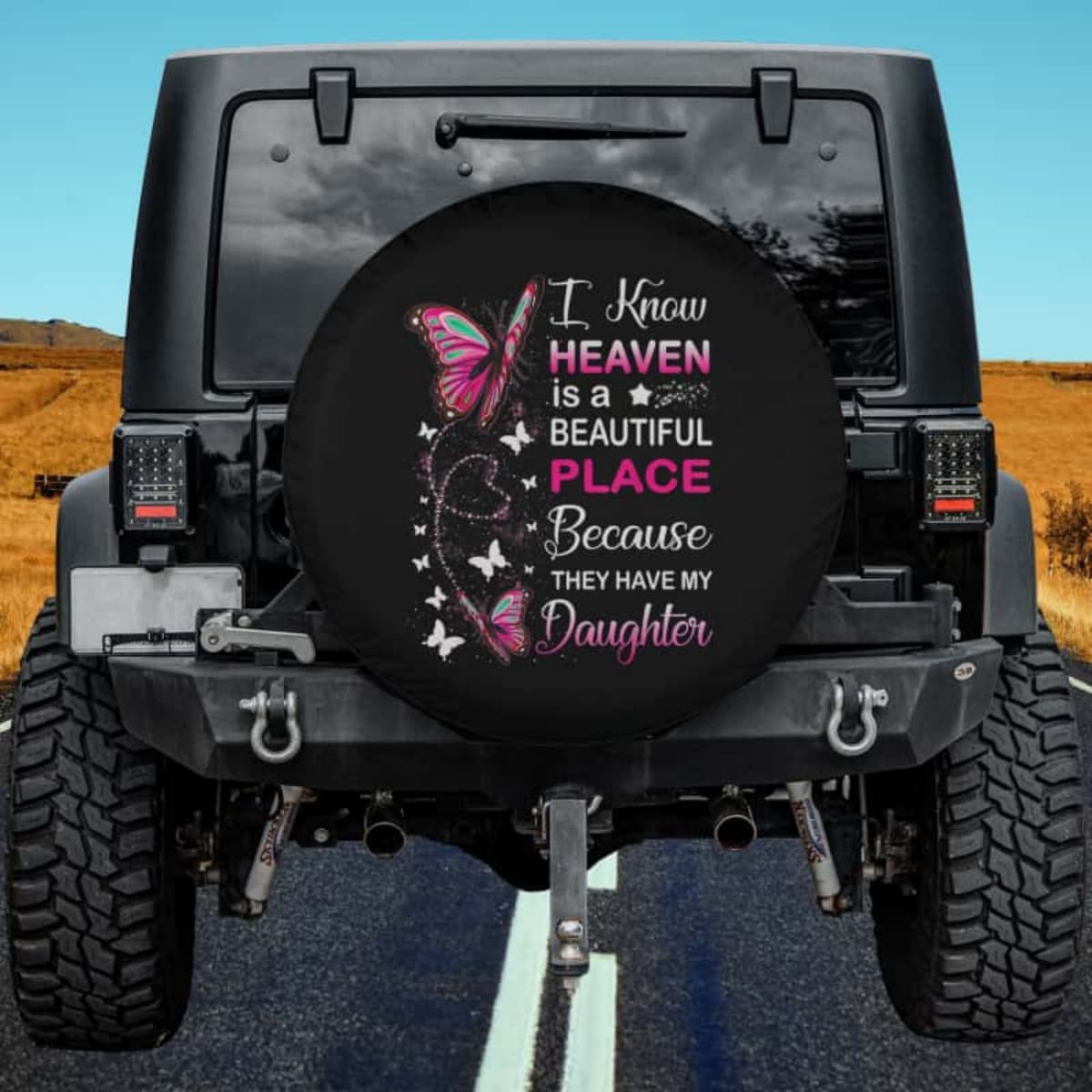 Heaven is a Beautiful Place Spare Tire Cover