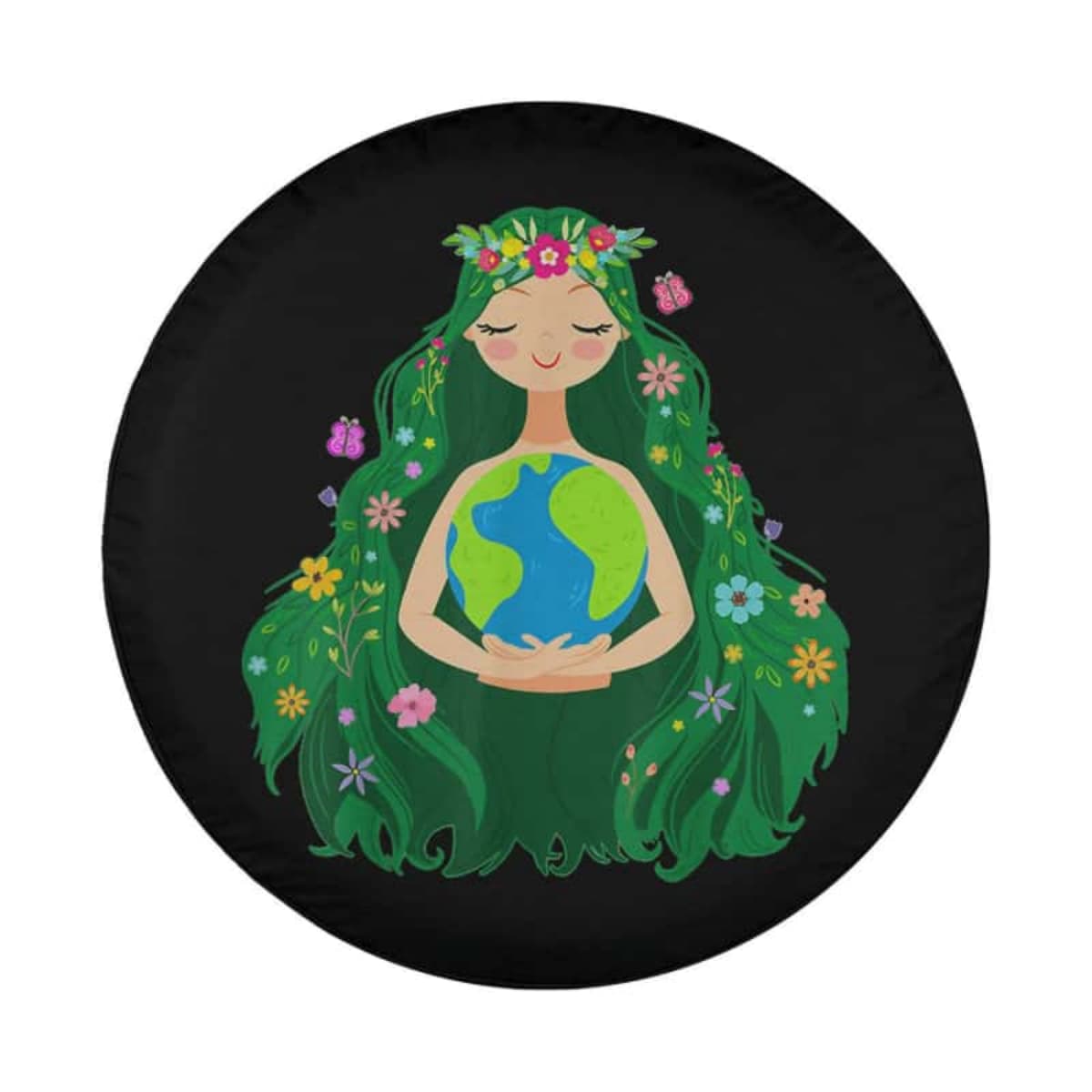 The Blooming Gaia Spare Tire Cover