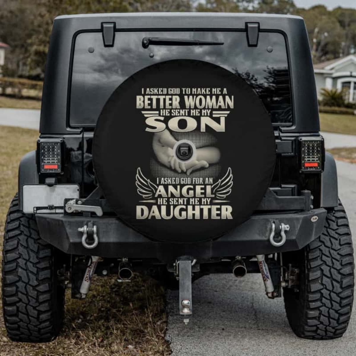 Hand of Guidance Spare Tire Cover