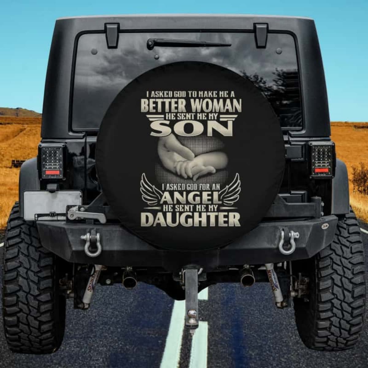 Hand of Guidance Spare Tire Cover