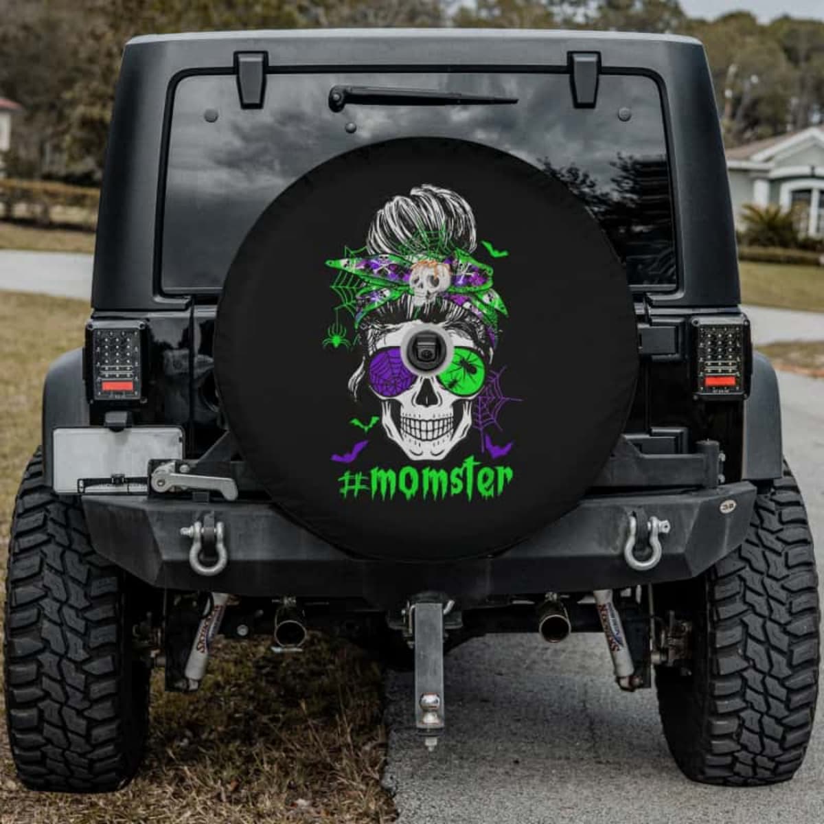 Midnight Messy Bun Spare Tire Cover