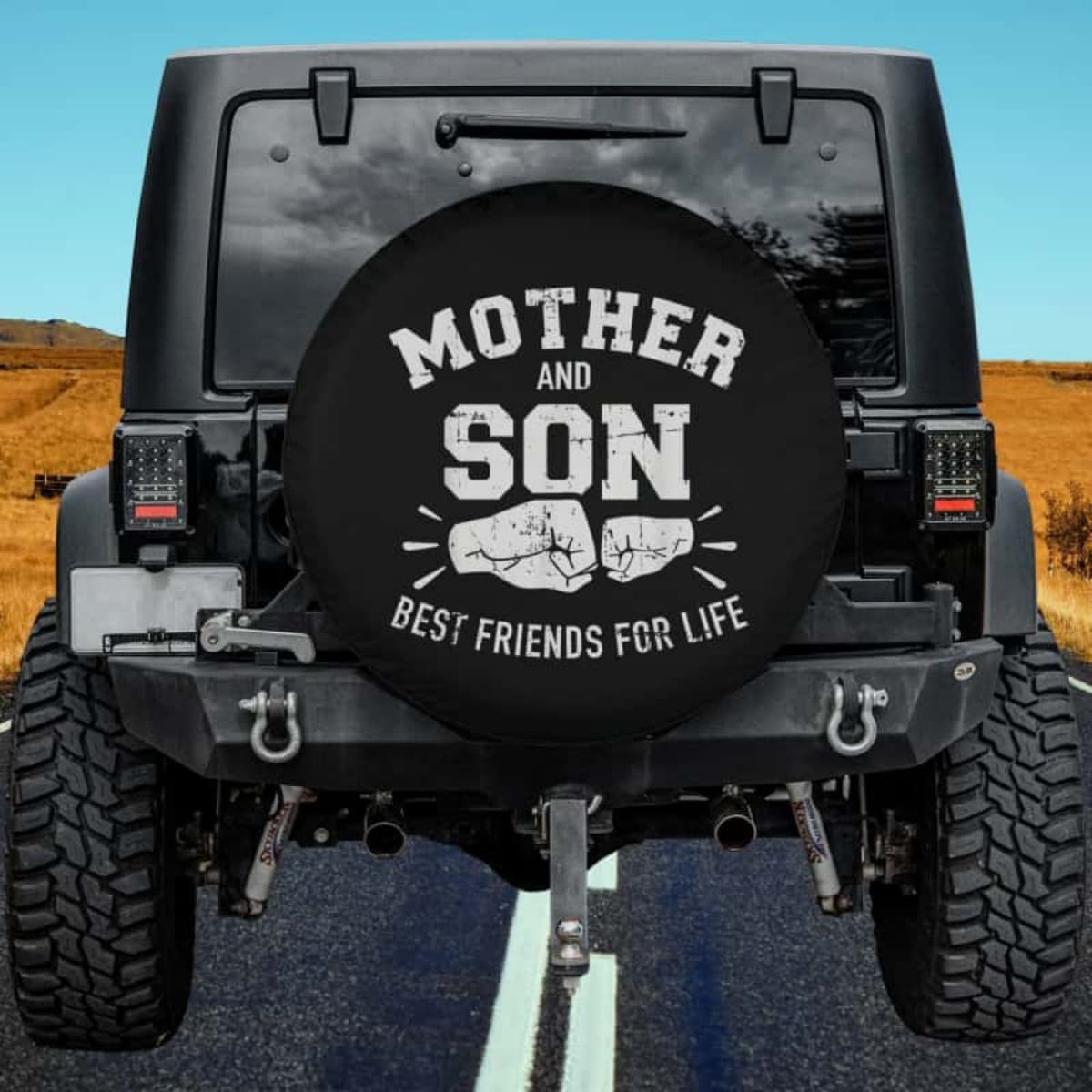 The Fist Bump Badge Spare Tire Cover