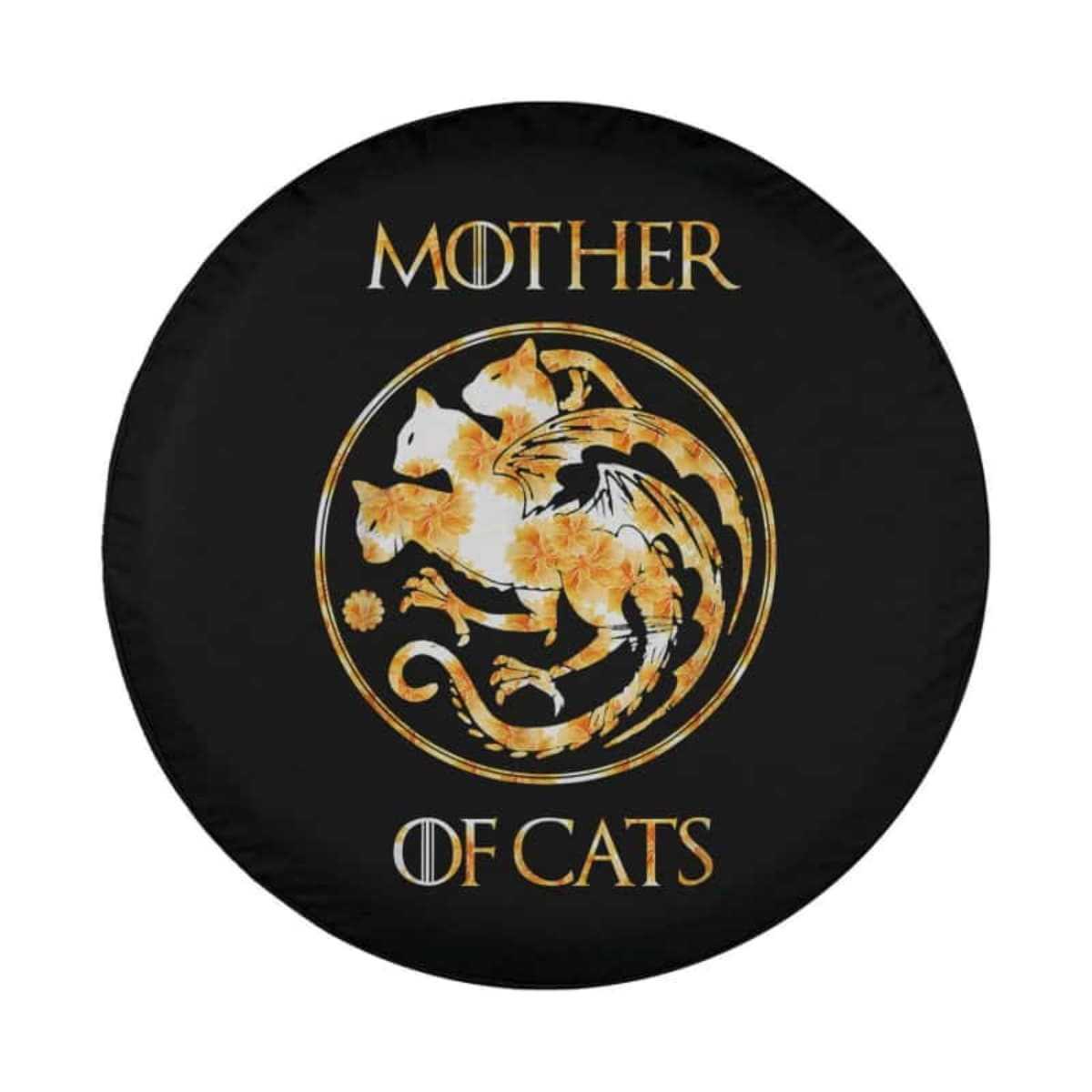 Mother of Cats Sunflower Spare Tire Cover