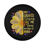 The Golden Double Blessing Spare Tire Cover