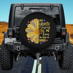 The Golden Double Blessing Spare Tire Cover