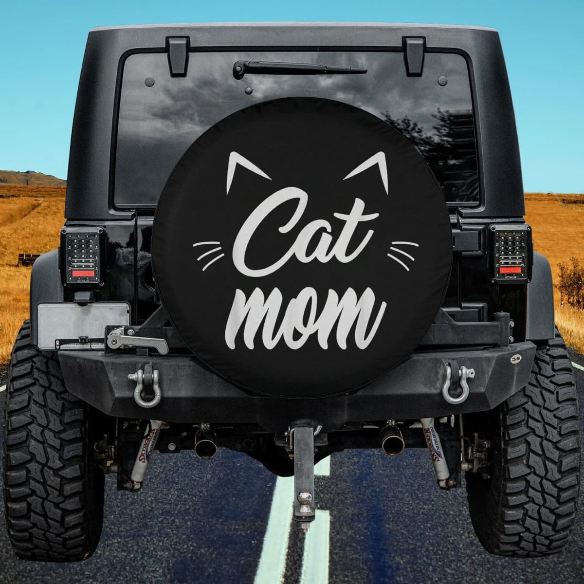 The Cat Mom Badge Spare Tire Cover