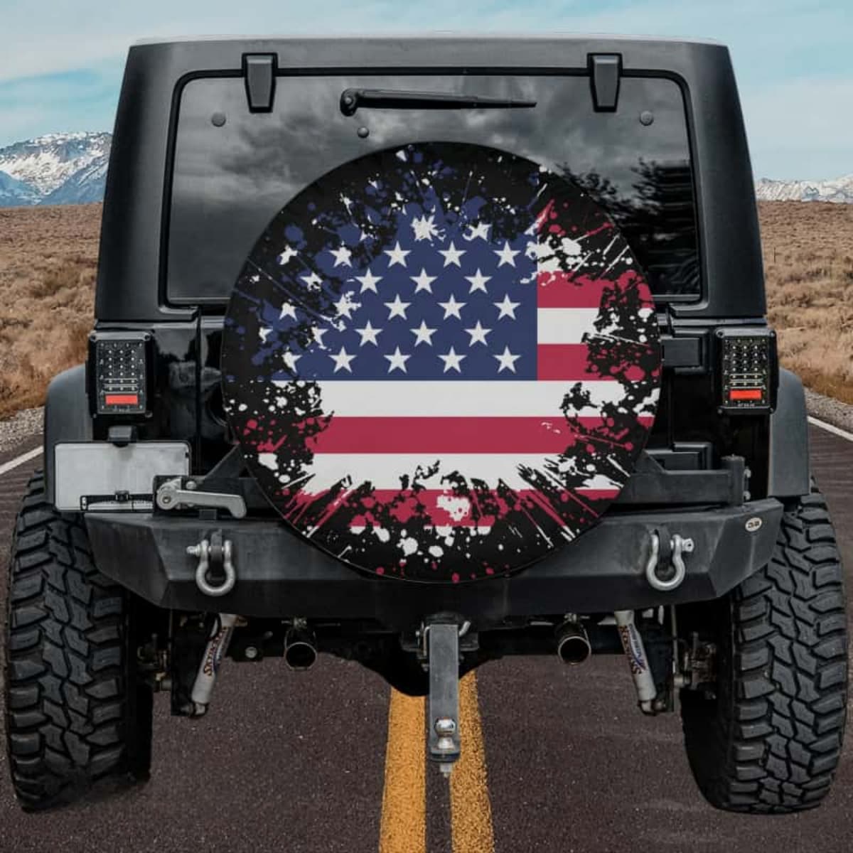 Splatter Liberty Spare Tire Cover